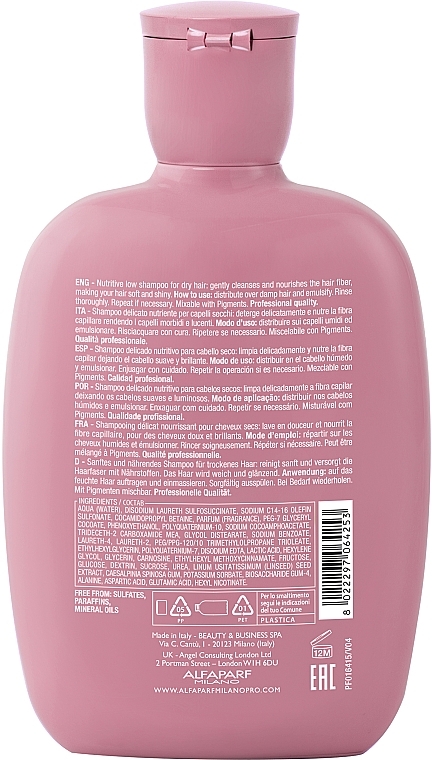 Feuchtigkeitsspendendes Shampoo für trockenes Haar - Alfaparf Semi Di Lino Nutritive Low Shampoo — Bild N2