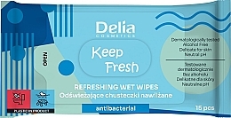 Düfte, Parfümerie und Kosmetik Feuchttücher 15 St. - Delia Keep Fresh Refreshing Wet Wipes