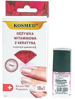 Nagellack mit Keratin - Kosmed Colagen Nail Protection 10in1
