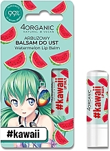 Düfte, Parfümerie und Kosmetik Lippenbalsam Wassermelone - 4Organic #Kawaii Watermelon Lip Balm