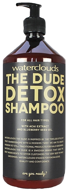 Entgiftendes Shampoo für alle Haartypen - Waterclouds The Dude Detox Shampoo — Bild N2
