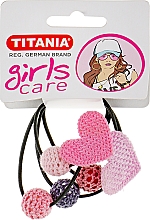 Düfte, Parfümerie und Kosmetik Haargummis mit Herz und Kugeln - Titania Girls Care 8164