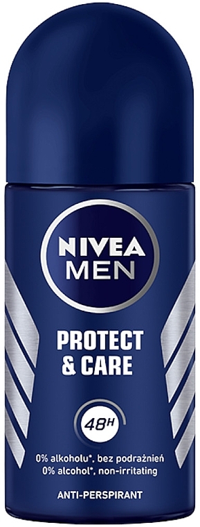 Körperpflegeset - NIVEA Men Protect & Care (Duschgel 250ml + Deo Roll-on 50ml + Gesichts- und Körpercreme 75ml) — Bild N6