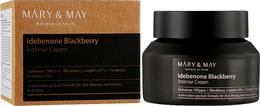 Anti-Aging-Creme mit Idebenon - Mary & May Idebenone Blackberry Complex Intense Cream — Bild N2