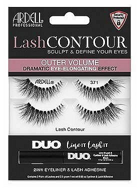 Künstliche Wimpern - Ardell Waterproof Lash Contour 371 Dramatic Eye Elongating — Bild N1