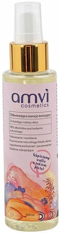 Erfrischende und tonisierende Gesichtsessenz - Amvi Cosmetics — Bild N1