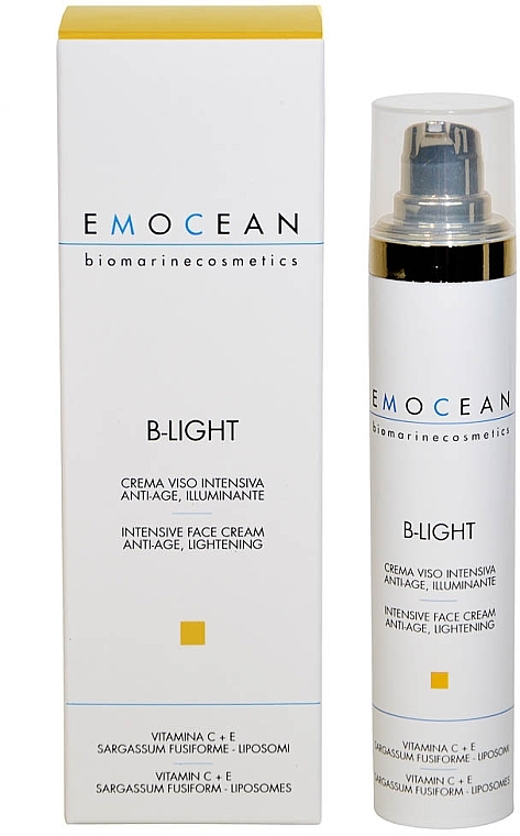 Intensive Gesichtscreme - Emocean B-Light Intensive Face Cream Vitamin C + E — Bild N1