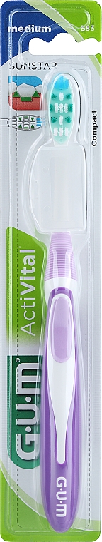 Zahnbürste Activital mittel violett - G.U.M Soft Compact Toothbrush — Bild N1