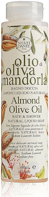 Duschgel Sweet Almond & Olive Oil - Nesti Dante Natural Liquid Soap with 100% Olive Oil Bath & Shower Gel — Bild N1