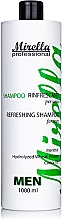 Düfte, Parfümerie und Kosmetik Shampoo für Männer mit Menthol und Rizinusöl - Mirella Professional Shampoo