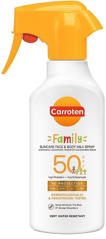 Sonnenschutzspray für die ganze Familie - Carroten Family Suncare Face & Body Milk Spray SPF50 — Bild N1