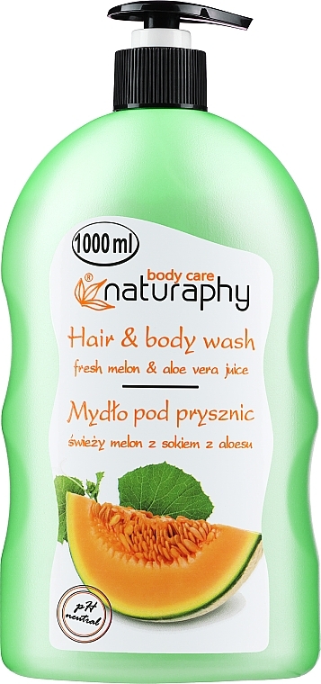 Duschgel für Haar und Körper Melone & Aloe Vera - Naturaphy  — Bild N1