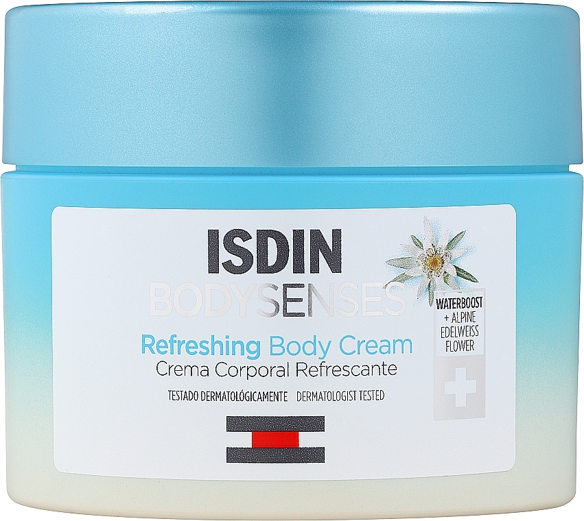 Körpercreme mit Edelweiß - Isdin BodySenses Alpine Edelweiss Flower Refreshing Body Cream — Bild N1