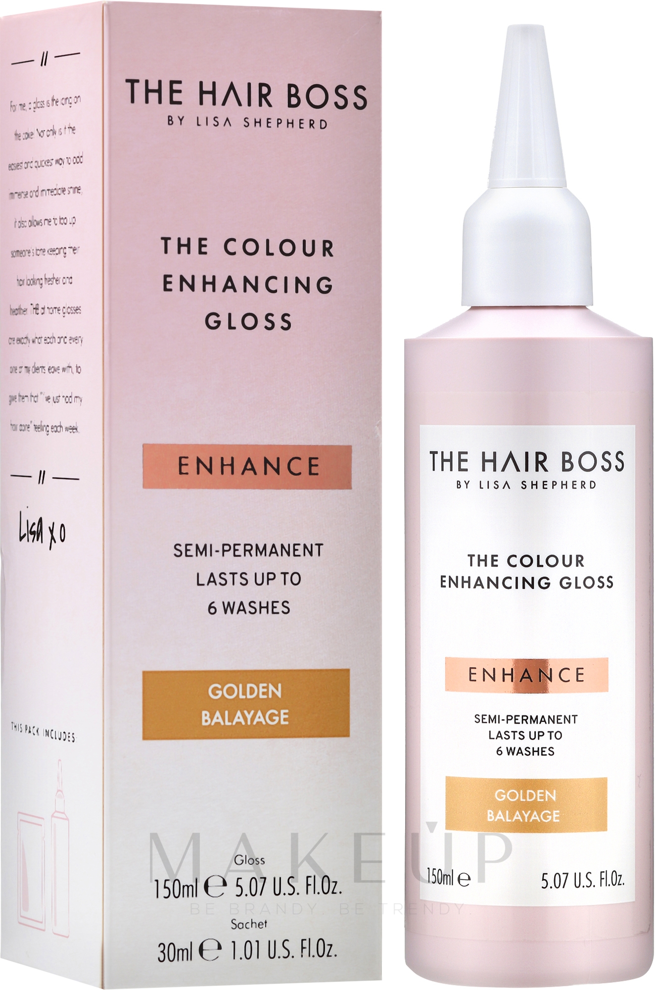 Farbintensivierende Behandlung für goldblondes Haar - The Hair Boss Colour Enhancing Gloss Golden Balayage — Bild 150 ml