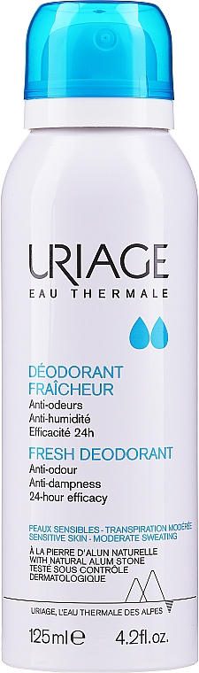 Deospray für empfindliche Haut - Uriage Deodorant Fraicheur Spray — Bild N1