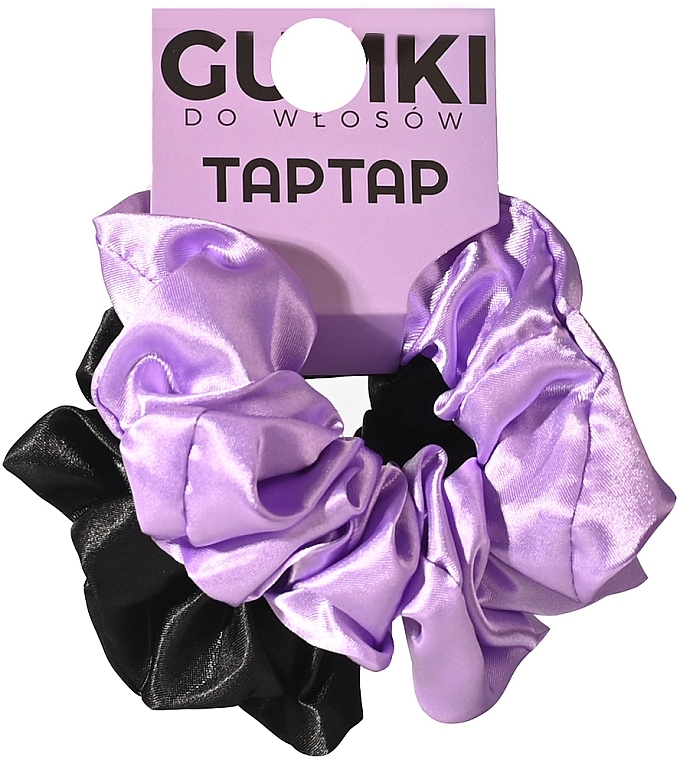 Haargummis schwarz und violett - Taptap — Bild N1