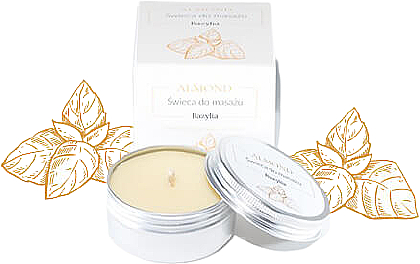 Massagekerze Basilikum - Almond Cosmetics Basil Space Massage Candle — Bild N1