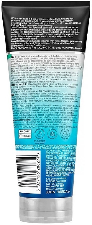 Feuchtigkeitsspendendes Shampoo - John Frieda Deep Sea Hydration Shampoo — Bild N2