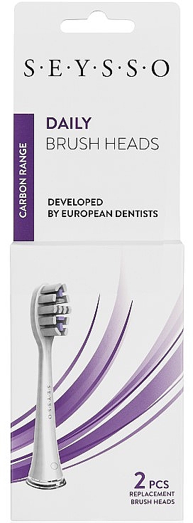 Zahnbürstenkopf für elektrische Zahnbürste 2 St. - Seysso Carbon Daily — Bild N2