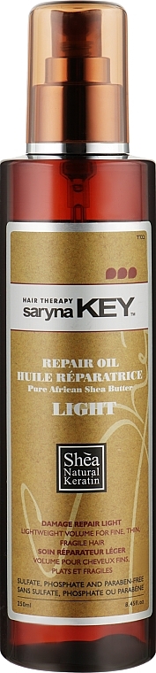 Revitalisierende Sheabutter - Saryna Key Damage Repair Oil Pure African Shea Butter Light — Bild N4