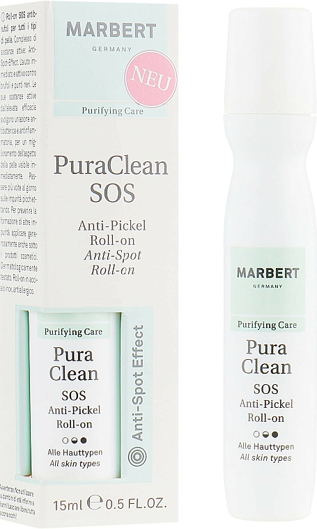 Anti-Pickel Roll-on mit Sofort-Effekt - Marbert Purifying Care Pura Clean SOS Anti-Pickel Roll-on — Bild N1