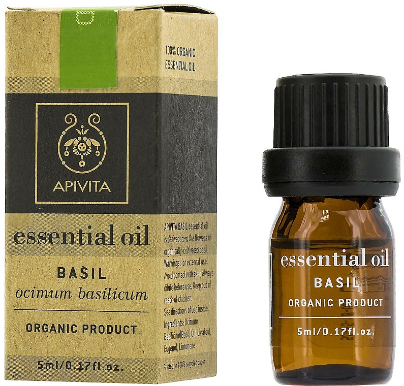 Ätherisches Öl Basilikum - Apivita Essential Oil Basil — Bild N1