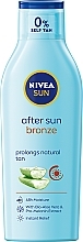 After Sun Lotion mit Aloe Vera und Pro-Melanin-Extrakt - Nivea Sun After Sun Bronze Bio Aloe Vera&Pro-Melanin Extract — Bild N1