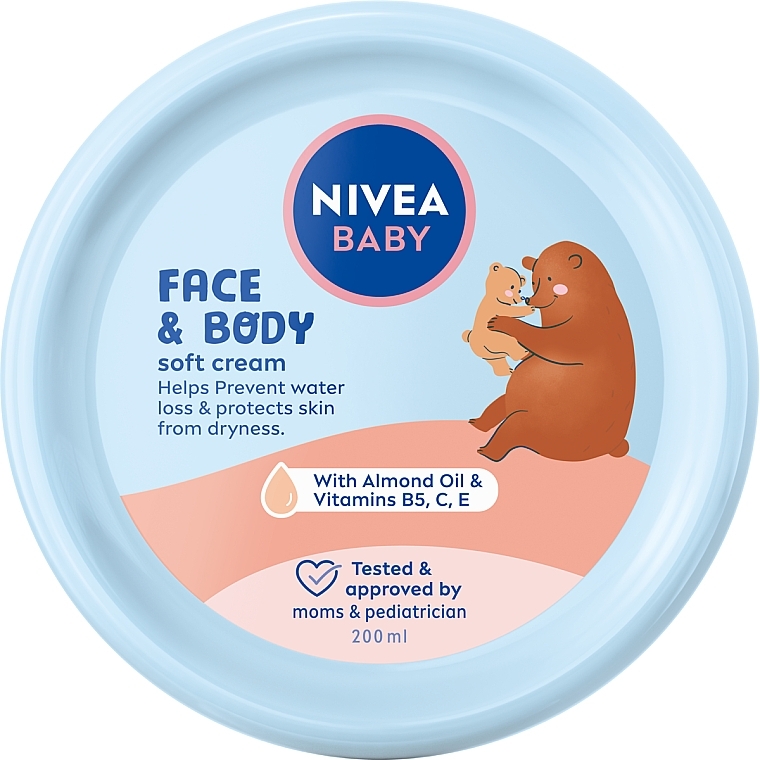 Pflegecreme für Gesicht und Körper - Nivea Baby Care Cream  — Bild N1