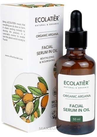 Ölserum für das Gesicht - Ecolatier Facial Serum in Oil Revitalizing & Nourishing Organic Argana — Bild 50 ml