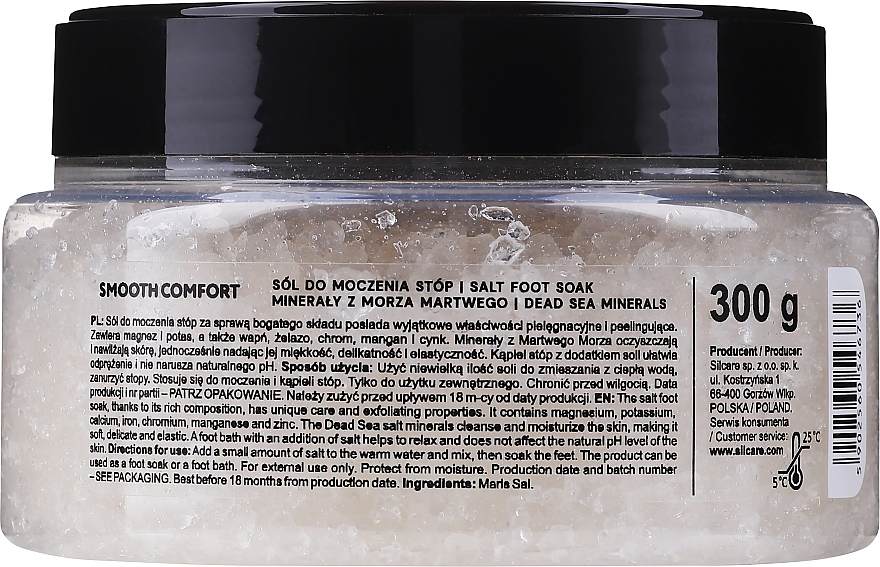 Erfrischendes und revitalisierendes Fußbadesalz mit Mineralien aus dem Toten Meer - Silcare Nappa Smooth Comfort Salt Foot Soak — Bild N2