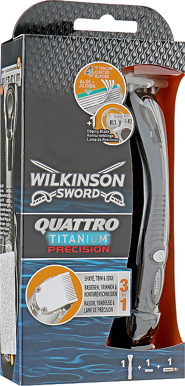 3in1 Männerrasierer - Wilkinson Sword Quattro Titanium Precision — Bild N1