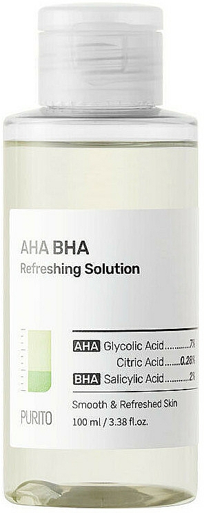 Peeling-Reinigungstonikum für das Gesicht mit AHA- und BHA-Säuren - Purito AHA BHA Refreshing Solution — Bild N1
