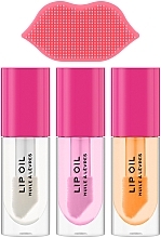 Makeup Revolution Kiss & Go Glaze Lip Care Gift Set (Lipgloss 3x4.5ml + Zubehör 1 St.) - Make-up Set — Bild N2