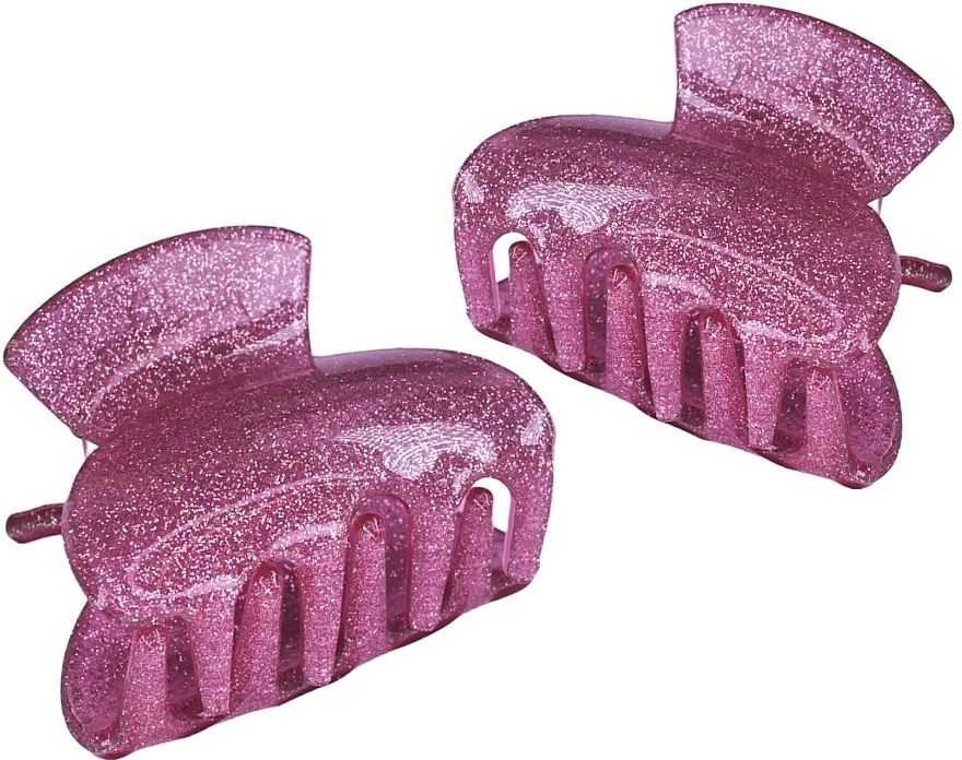 Haarspangen-Set 2 St. rosa mit Glitzer - Lolita Accessories — Bild N1