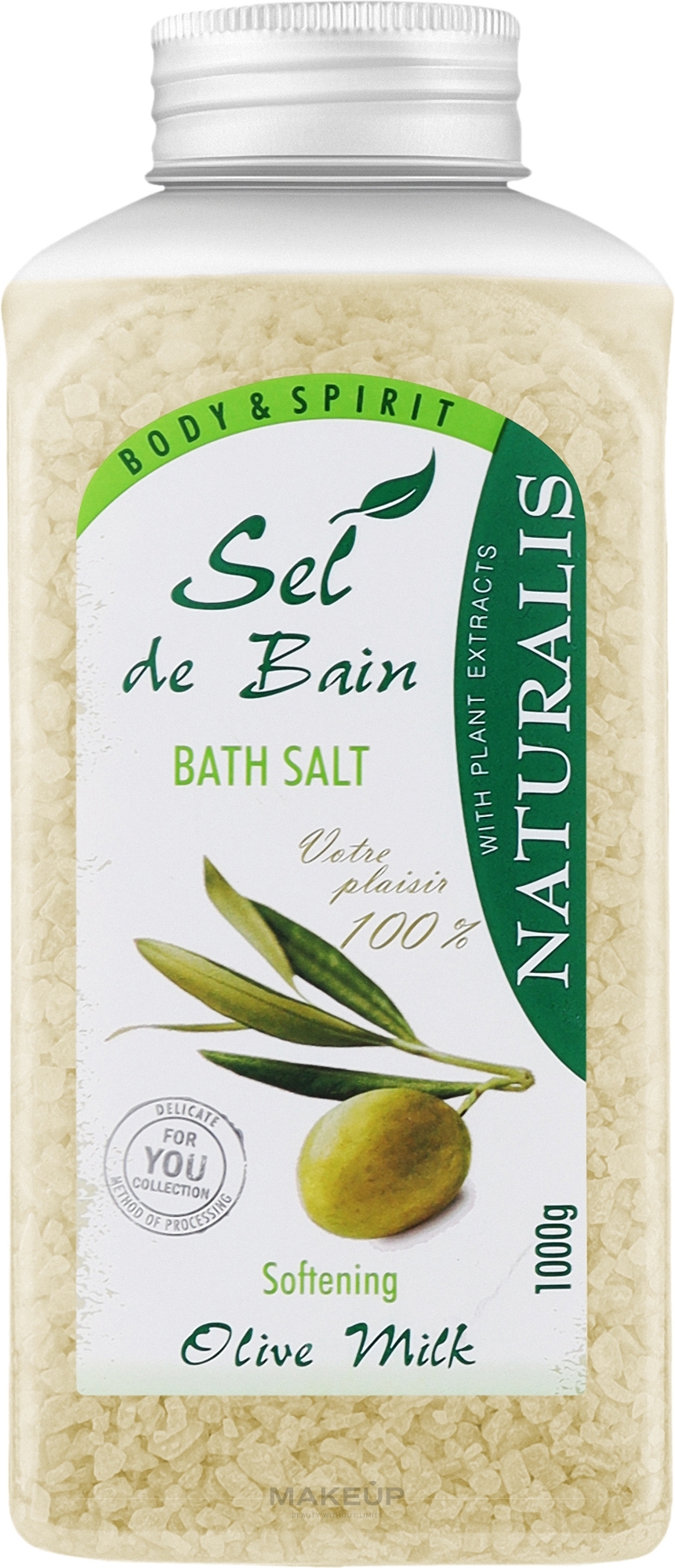 Badesalz mit Olivenmilch - Naturalis Sel de Bain Olive Milk Bath Salt — Bild 1000 g