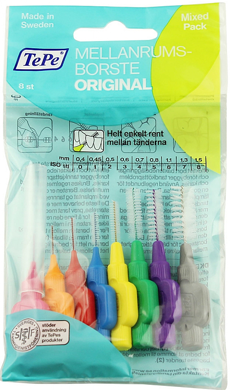 Interdentalzahnbürsten verschiedene Größen mehrfarbig - TePe Interdental Brush Original Mix — Bild N1