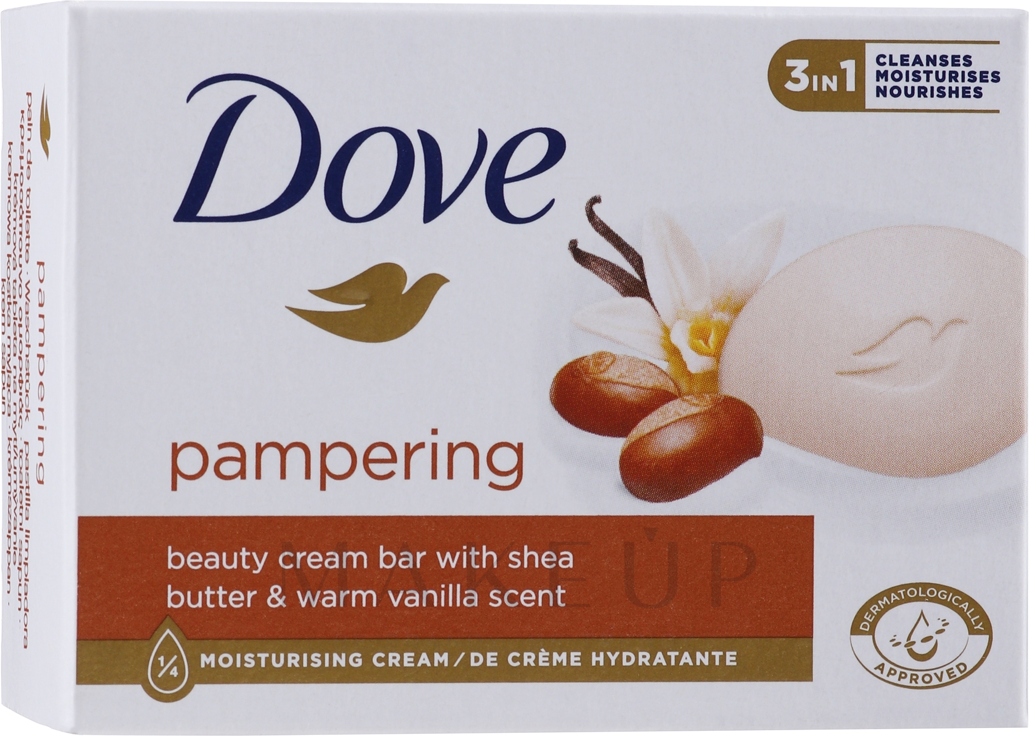 Cremeseife mit Sheabutter - Dove Pampering Beauty Cream Bar — Foto 90 g