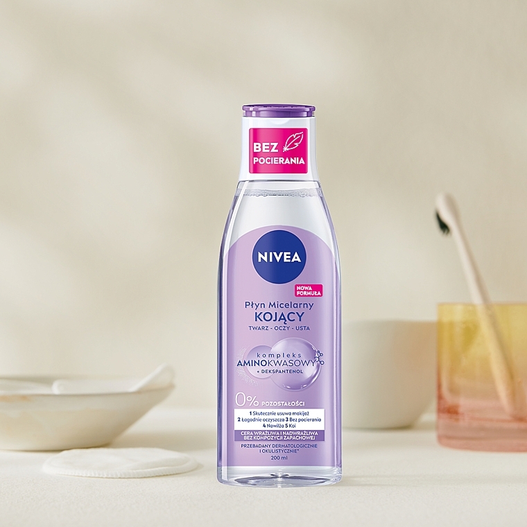 Gesichtspflegeset - NIVEA Sensitive Care (Mizellenwasser 200ml + Gesichtscreme 50ml) — Bild N8