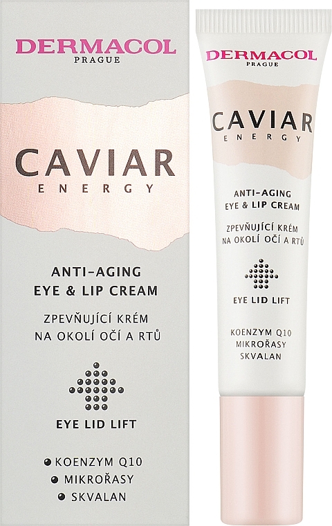 Creme für Augen und Lippen - Dermacol Caviar Energy Eye and Lip Cream Firming Cream — Bild N2