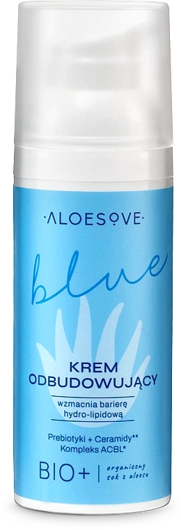 Regenerierende Gesichtscreme mit Präbiotika - Aloesove Blue Face Cream  — Bild N1
