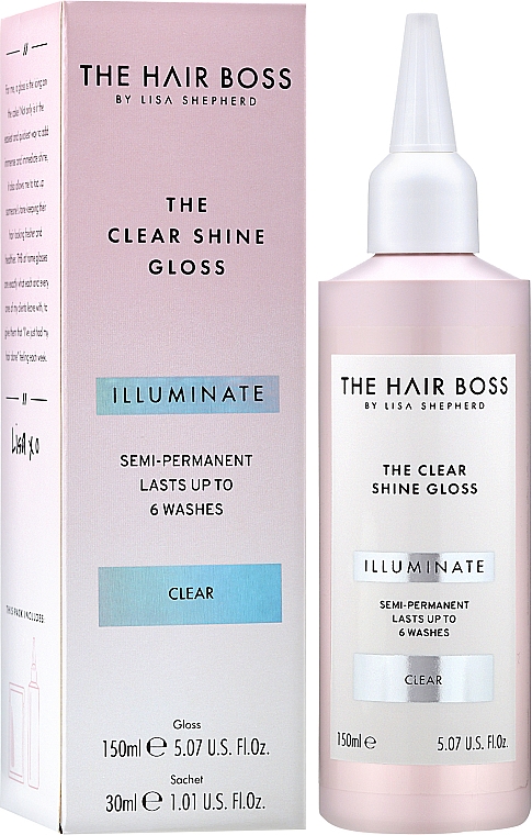 Farbintensivierende Haarbehandlung für merhr Glaz - The Hair Boss Clear Shine Gloss — Bild N2