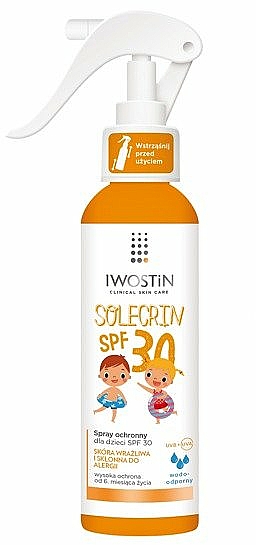 Sonnenschutzspray für Kinder SPF 30 - Iwostin Solecrin Spray For Kids SPF 30 — Bild N1