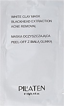 Düfte, Parfümerie und Kosmetik Peel-Off-Maske gegen Akne mit weißem Ton - Pilaten White Clay Mask Blackhead Extraction Acne Removal (Probe)