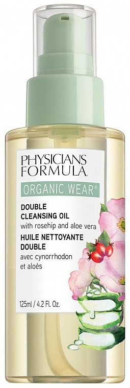 2-Phasiges Gesichtsreinigungsöl mit Aloe Vera und Hagebuttenöl - Physicians Formula Organic Wear Double Cleansing Oil — Bild N1