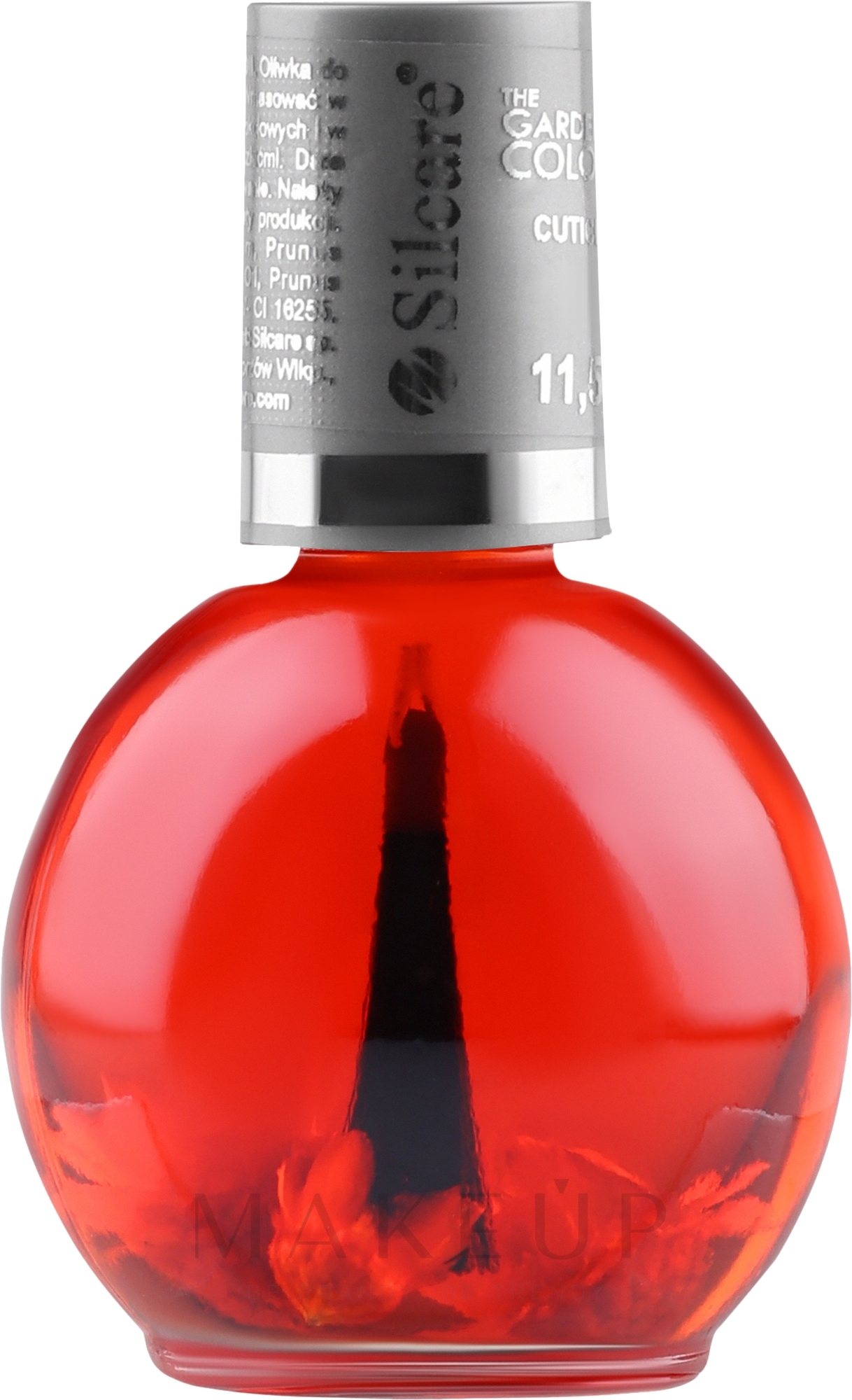 Nagel- und Nagelhautöl mit Blumen - Silcare Cuticle Oil Strawberry Crimson — Bild 11.5 ml