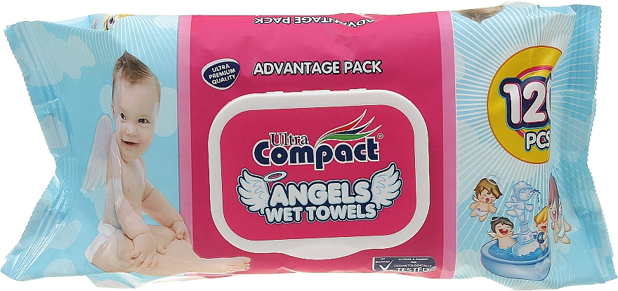 Feuchttücher für Babys 120 St. - Ultra Compact Angels Wet Towels Advantage Pack — Bild N1