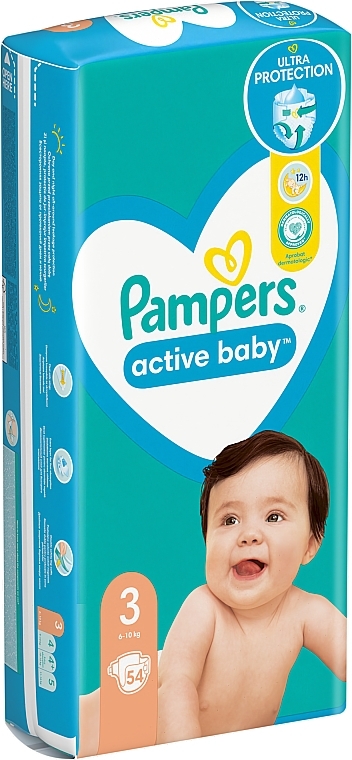 Windeln Active Baby 3 (6-10 kg), 54 Stück - Pampers — Bild N13