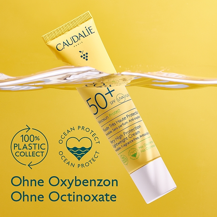 Sonnenschutzcreme für das Gesicht - Caudalie Vinosun Protect Very High Lightweight Cream SPF 50+ — Bild N7