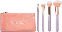 Make-up-Pinsel-Set - Sunkissed Flawless Brush Set (Make-up Pinsel 4 St. + Kosmetiketui 1 St.) — Bild N2