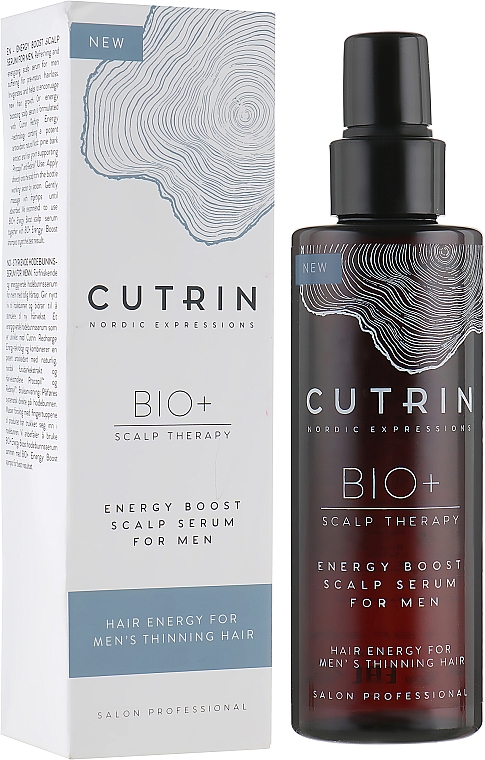 Stärkendes und energiespendendes Kopfhautserum für Männer - Cutrin Bio+ Energy Boost Scalp Serum For Men — Bild N1